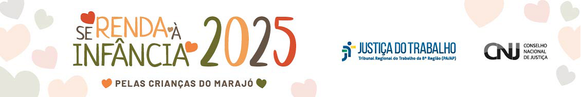A imagem é um banner promocional colorido com corações e o título principal "Se Renda à Infância 2025".