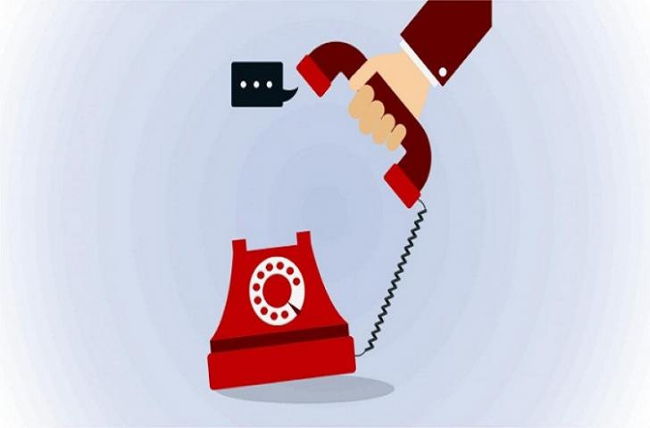 Arte de divulgação da indisponibilidade telefônica
