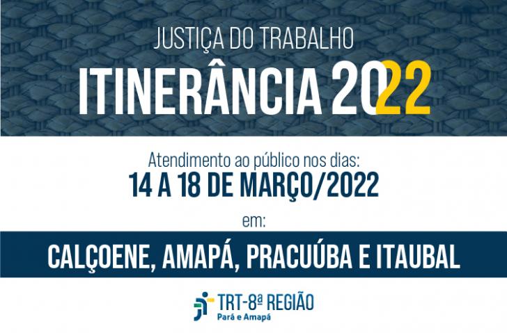 Arte de divulgação da itinerância 2022