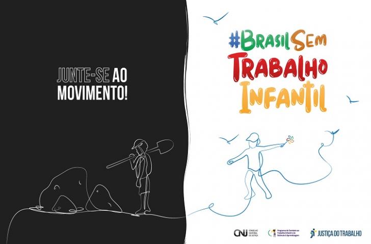 Arte de diulgação do twittaço contra o trabalho infantil