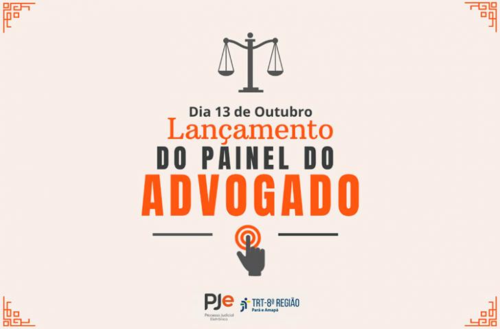 Arte para o Lançamento do Painel do Advogado 