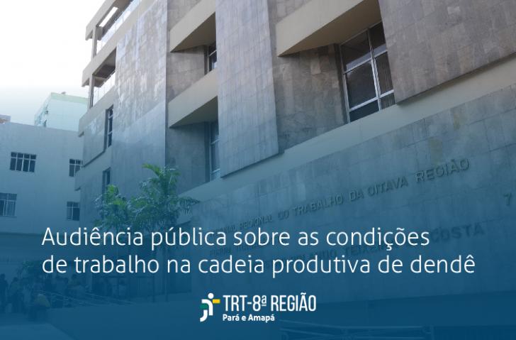 Fachada do Tribunal com um gradiente azul na parte de baixo