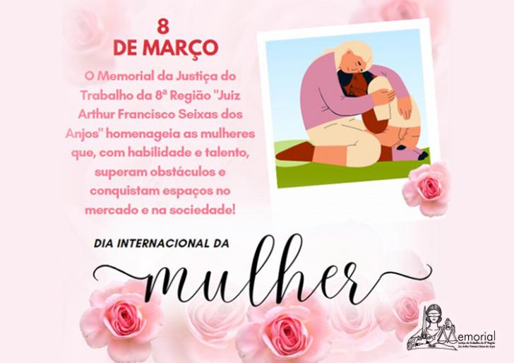 Arte gráfica em homenagem ao Dia da Mulher