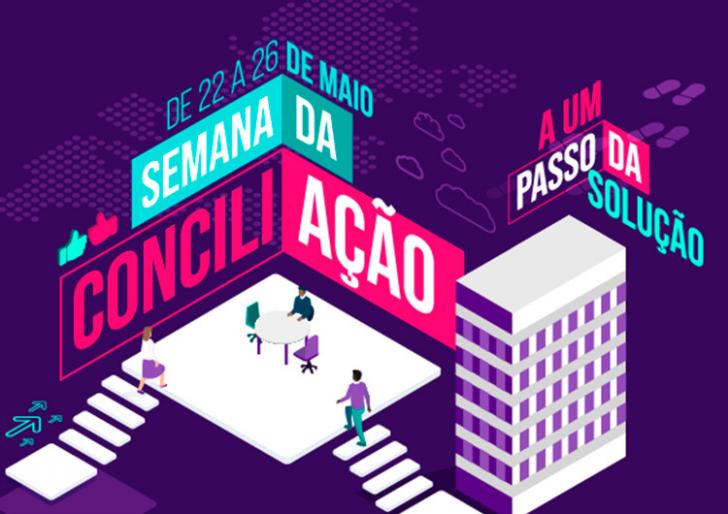 Arte Gráfica em fundo roxo.