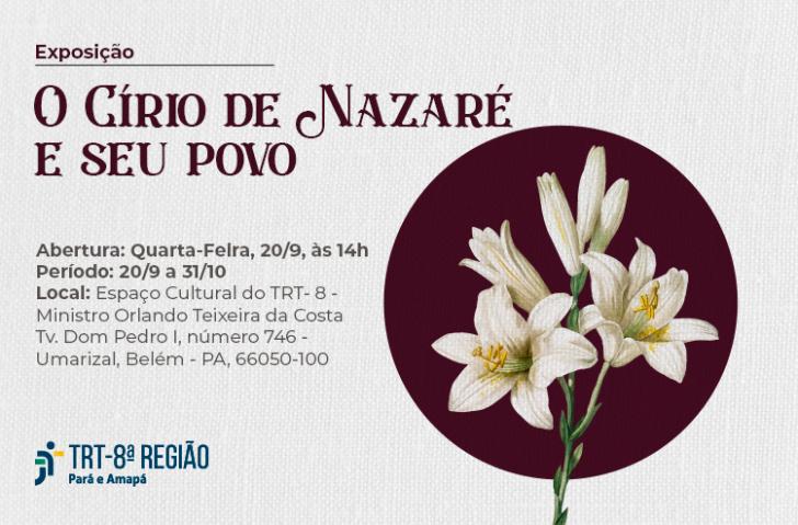 Arte gráfica em fundo branco com textura de tecido.