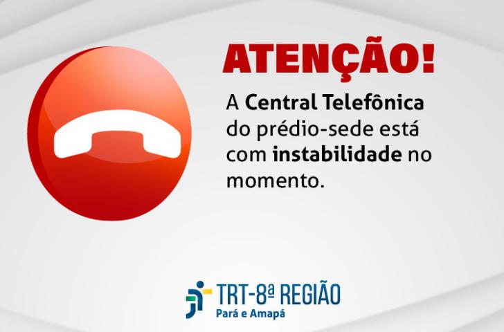 Arte gráfica com fundo cinza nas cores branco e vermelho. Do lado esquerdo, um ícone de um telefone.