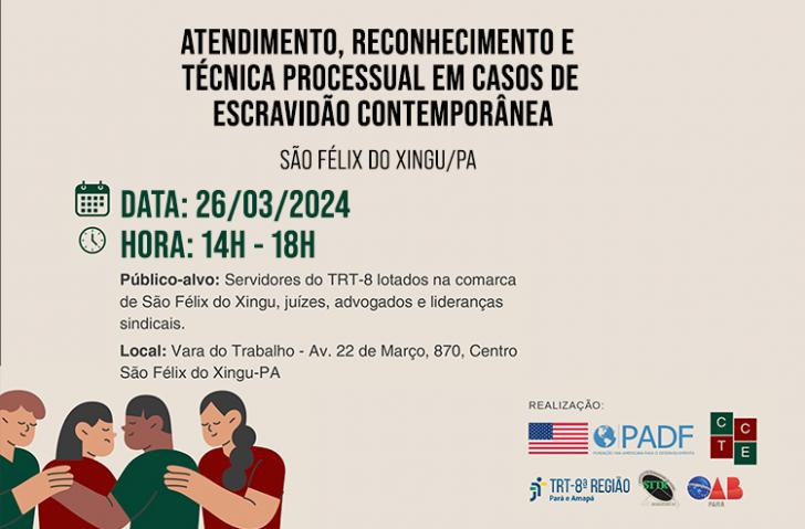 Arte gráfica com fundo claro, centralizado na parte superior o texto: "Atendimento, Reconhecimento e Técnica Processual em Caso