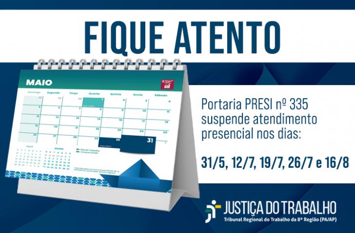 Centralizado na parte superior do card, a frase "Fique atento". Abaixo, uma faixa branca ao lado direito com o texto "Portaria P
