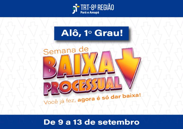 #Paratodosverem: Arte gráfica com fundo azul, centralizado no cabeçalho, o texto: Itinerância TRT-8. A Justiça do Trabalho vai a