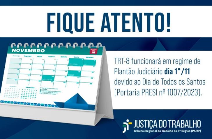 Arte gráfica com fundo azul escuro. No topo, a frase "Fique atento" em letras garrafais na cor azul. Abaixo, uma faixa branca co