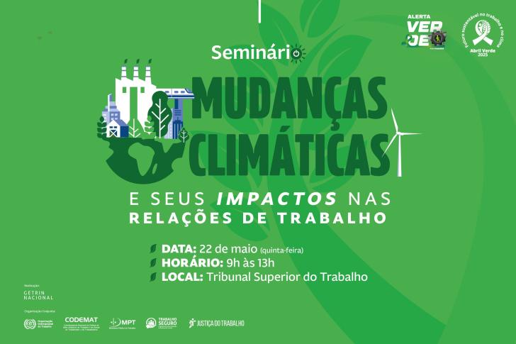 #ParaTodosVerem: Arte gráfica nas cores verde e branco, centralizado no lado esquerdo a ilustração de uma usina, ao redor de árv