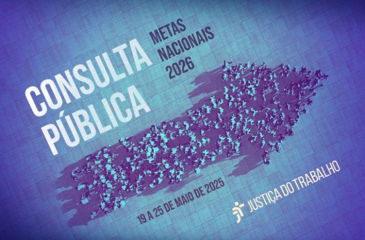 #ParaTodosVerem: Arte gráfica em tons de azul e roxo. À esquerda, em letras grandes, o texto: "CONSULTA PÚBLICA". À direita, os
