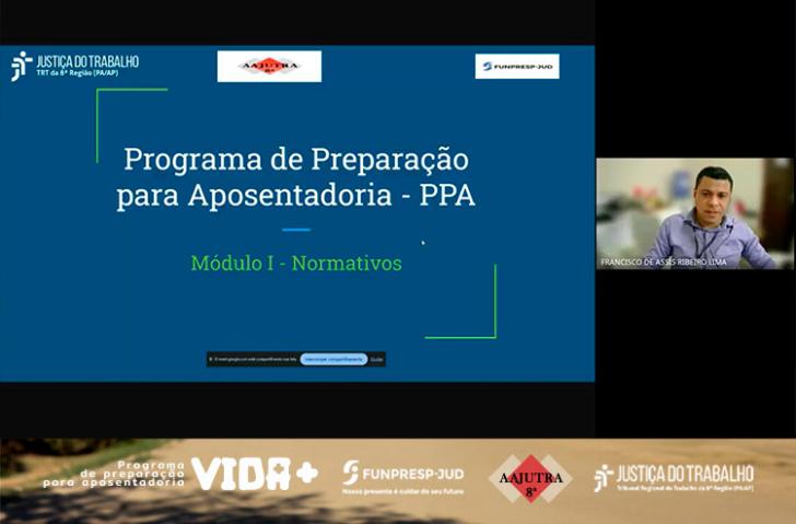 #ParaTodosVerem: Captura de tela do curso mostrando Francisco de Assis Ribeiro Lima, ministrando. No rodapé: As logomarcas do Pr