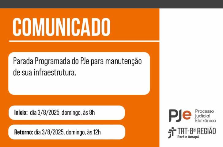 #ParaTodosVerem: Arte nas cores laranja e branca. Acima, alinhado à esquerdo, o texto "Comunicado" em branco e em letras garrafa