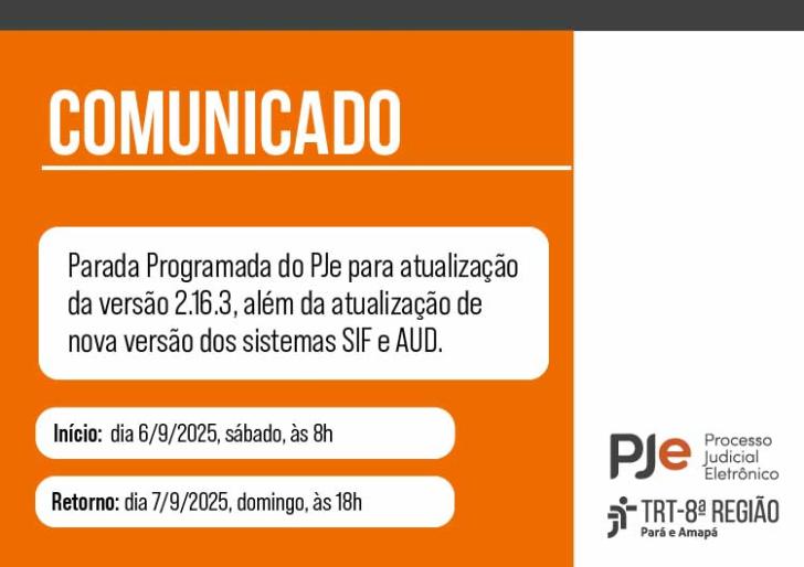 #ParaTodosVerem: Arte nas cores laranja e branca. Acima, alinhado à esquerdo, o texto "Comunicado" em branco e em letras garrafa