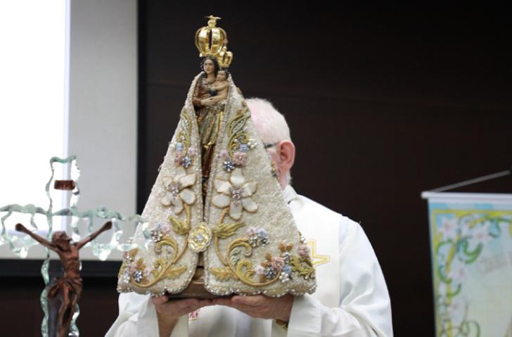 Fotografia de imagem peregrina de Nossa Senhora de Nazaré