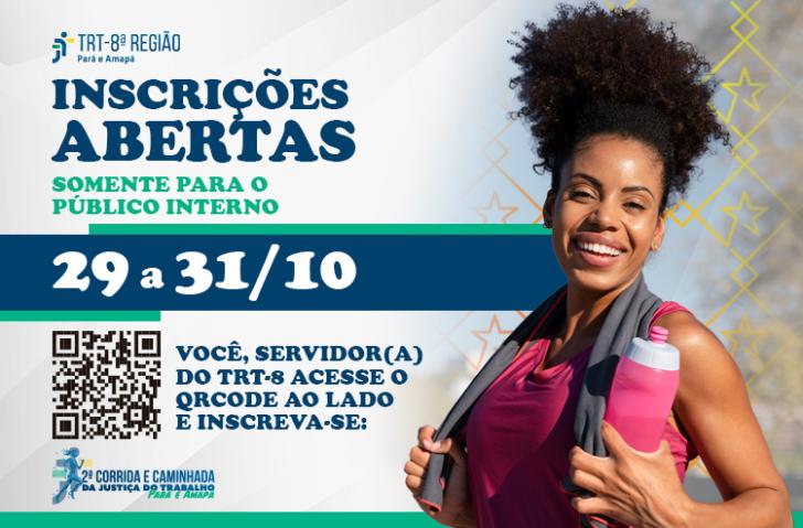 #ParaTodosVerem: arte gráfica nas cores branco, azul e verde. No lado esquerdo, o texto "INSCRIÇÕES ABERTAS SOMENTE PARA PÚBLICO