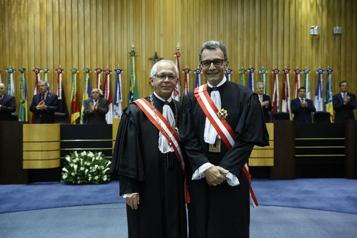 Imagem com o presidente do TST, ministro Brito Pereira, e o ministro Alexandre Luiz Ramos.