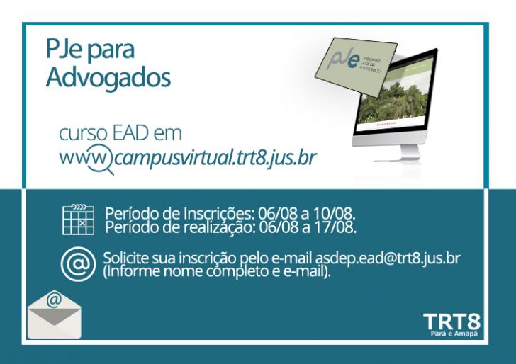 As inscrições se iniciam na segunda-feira,  dia (06) de agosto