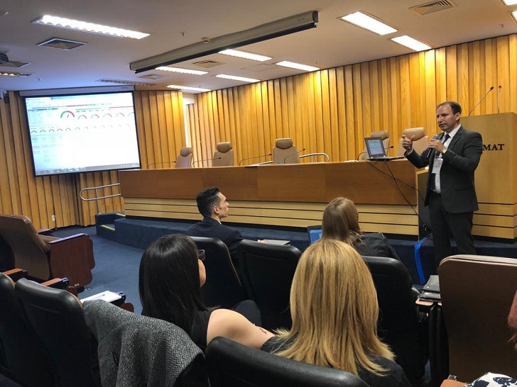 A apresentação foi feita pelo coordenador de gestão estratégica do TRT8, Rodopiano Neto