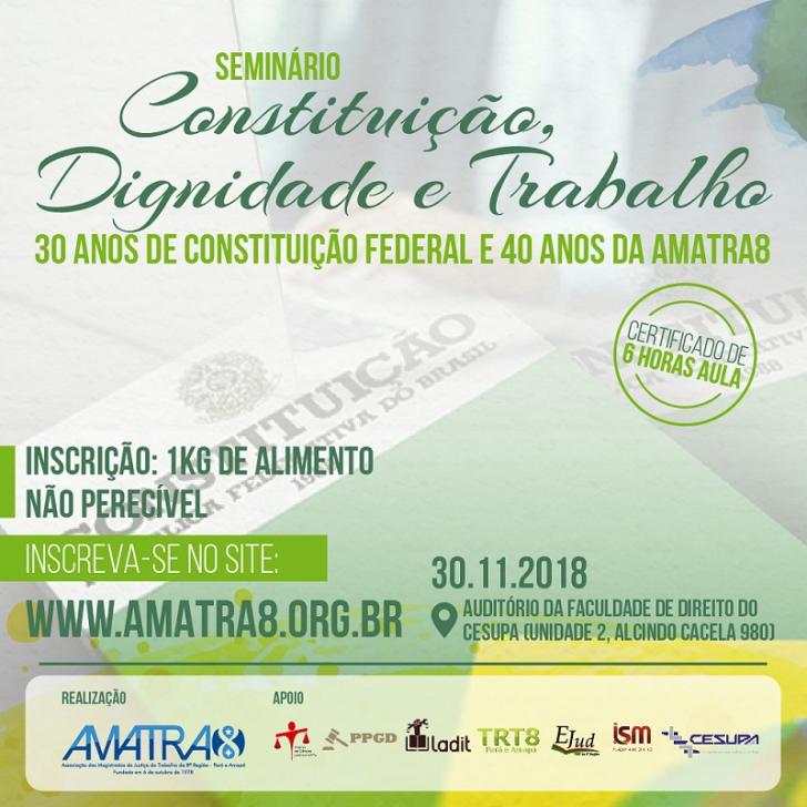 AMATRA8 promove o Seminário 