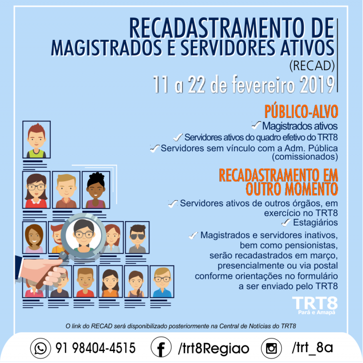 arte com o banner mostrando as informações do recad.