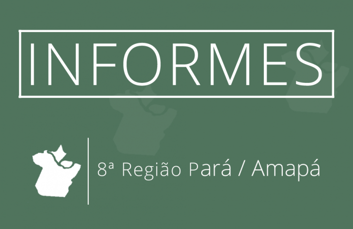 Arte de informes do Pará e Amapá com o fundo verde