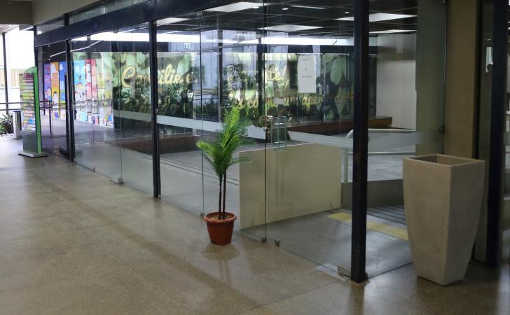 Espaço onde está funcionando o Protocolo provisoriamente.
