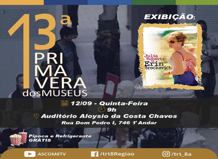 Arte demonstrando a capa do filme e o dia do evento