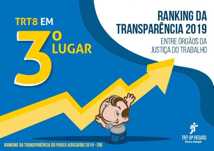 Arte em fundo azul em que o Oitavinho carrega seta destacando o 3º lugar em letra amarela.