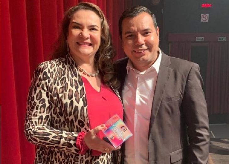 Foto: Presidente do TRT8, Pastora Leal, e Danilo Barbosa, servidor e um dos organizadores do evento.