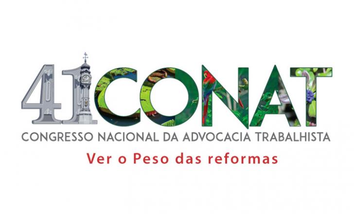 Arte com fundo branco do 41 CONAT