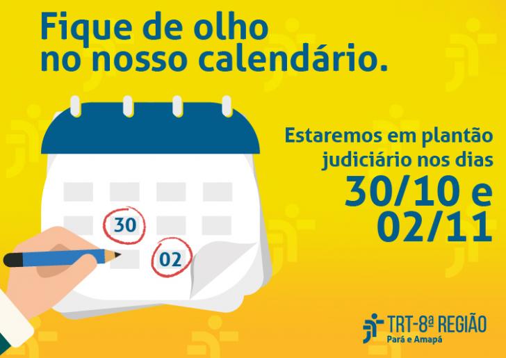 Arte com o fundo em degradê nas cores amarelo e laranja. Informações do texto e ao meio, figura de um calendário ao meio.
