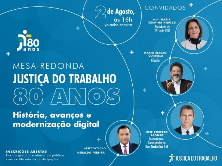 Mesa redonda: Justiça do Trabalho 80 anos