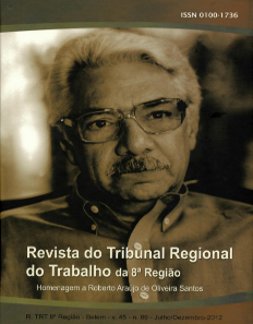 Imagem de capa da revista do Tribunal Regional do Trabalho da 8ª região, número 89