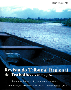 Imagem de capa da revista do Tribunal Regional do Trabalho da 8ª região, número 90