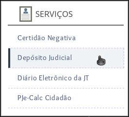 A imagem apresenta itens de menu com área de clique maiores e destacamento visual