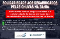 Arte de divulgação da campanha solidária do TRT5 e da Amatra5
