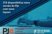 Arte sobre a atualização do Sistema PJe 