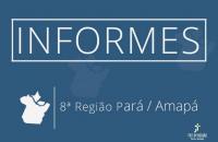 Arte de divulgação de Informes do TRT8
