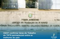 Arte que traz a imagem da fachada do prédio sede do TRT8