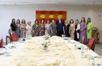 Presidente do TST, ministro Emmanoel Pereira ladeada pelas Ministras do TST e  as desembargadoras Presidentes dos TRTs