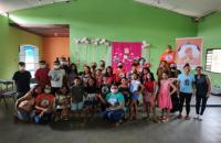 Ação do projeto reuniu crianças, adultos e magistradas 