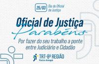 Arte em homenagem ao Oficial de Justiça