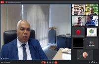 Print da tela da palestra sobre a Perspectiva Orçamentária para a Justiça do Trabalho 2022