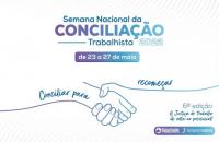 Arte de divulgação da 6ª Semana Nacional da Conciliação