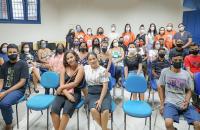 Equipe do Judiciário Fraterno e comunidade do Benguí 