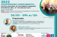 Arte de divulgação do curso com a foto dos dois palestrantes