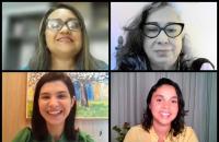 Fotos da Juíza Odaise Martins, da psicóloga Lena Mouzinho, da educadora parental Wanessa Sêmola e da coordenadora Estadual de Po