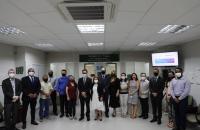 Foto de magistrados e conciliadores na abertura da Semana Nacioanal de Conciliação Trabalhista 